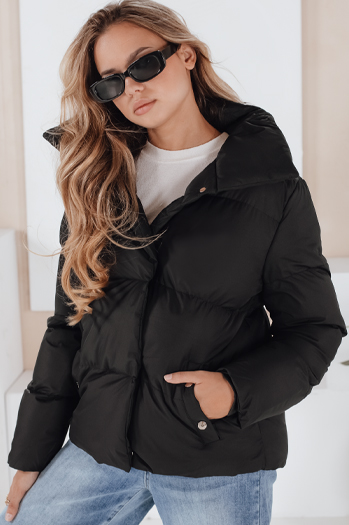 Kurtka zimowa damska pikowana LARO czarna Dstreet TY1994