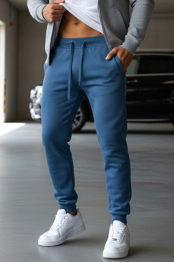 Spodnie męskie dresowe niebieskie Dstreet UX3370