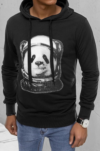 Bluza męska czarna Dstreet BX5130