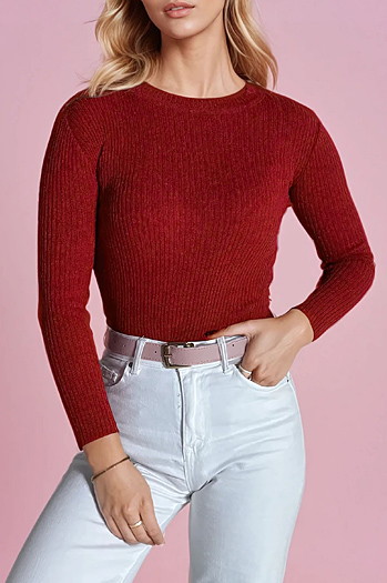 Sweter damski AURINA czerwony Dstreet MY1389