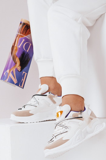 Buty damskie LESI białe Dstreet ZY0117