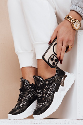 Sneakersy damskie LAMI czarne Dstreet ZY0121