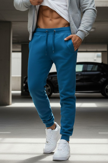 Spodnie męskie dresowe niebieskie Dstreet UX3632