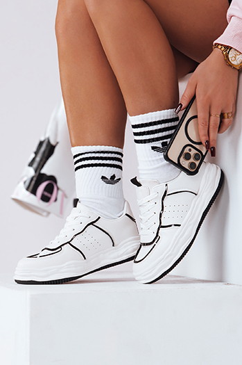 Sneakersy damskie WENNA białe Dstreet ZY0154