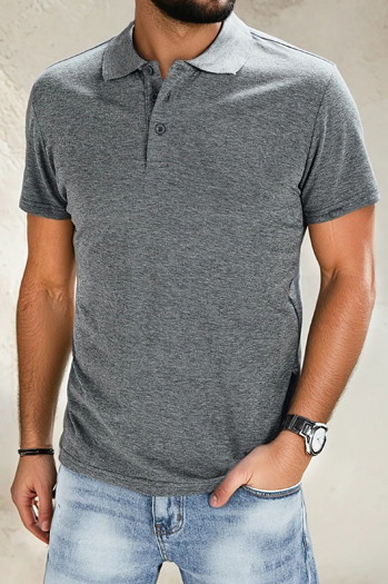 Koszulka polo męska ciemnoszara Dstreet PX0509