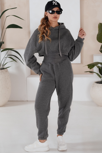 Komplet damski dresowy SERINE ciemnoszary Dstreet AY0646