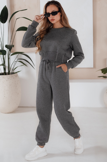 Komplet damski dresowy KEILI ciemnoszary Dstreet AY0647