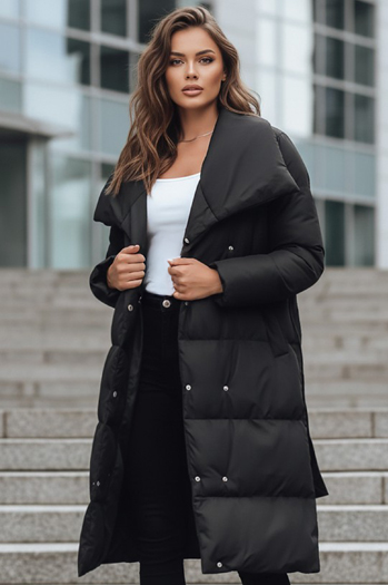 Kurtka pikowana damska płaszcz FAVI czarna Dstreet TY3089