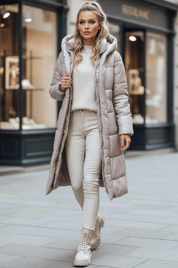 Płaszcz damski LINA beżowy Dstreet TY3110