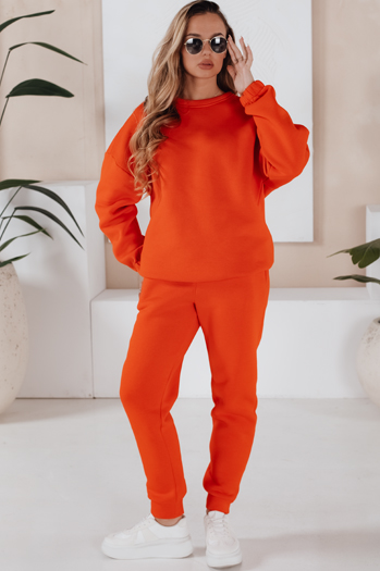 Komplet damski dresowy ARIELLA PREMIUM pomarańczowy Dstreet AY0724