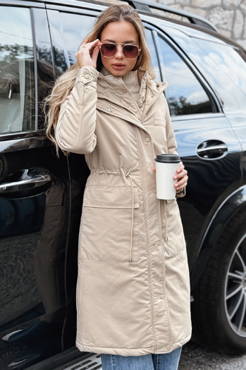 Kurtka zimowa damska ISLA beżowa Dstreet TY3211