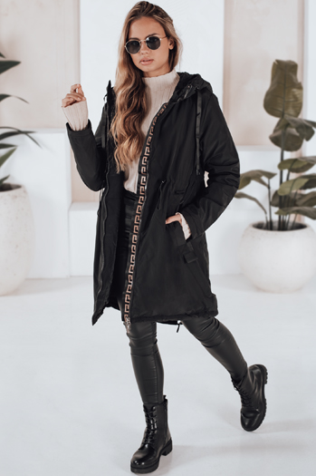 Kurtka przejsciowa damska parka VERONI czarna Dstreet TY3233