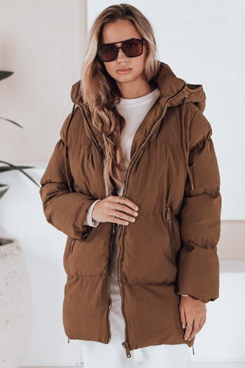 Kurtka damska pikowana LETLIS kamelowa Dstreet TY3245