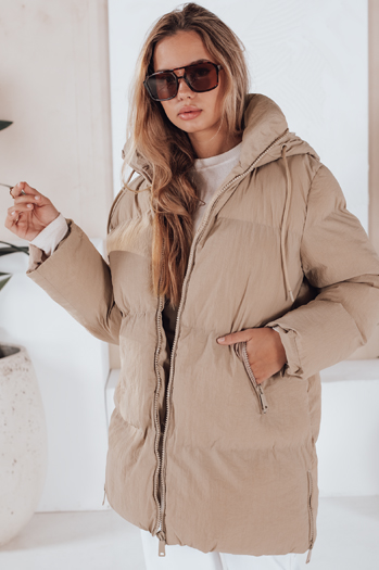 Kurtka damska pikowana LETLIS beżowa Dstreet TY3247