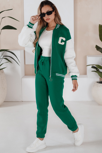 Komplet damski dresowy CELIA zielony Dstreet AY0772
