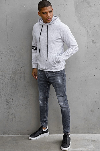 Bluza męska szara Dstreet BX5435