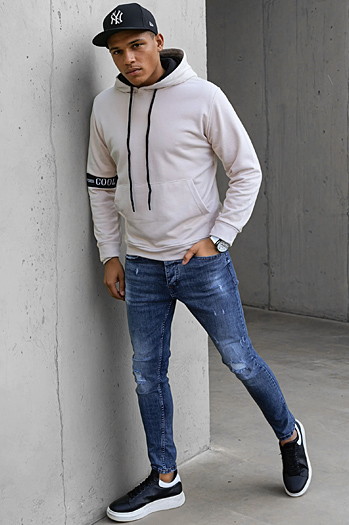 Bluza męska kamelowa Dstreet BX5436