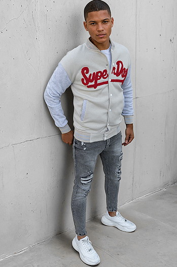 Bluza męska rozpinana ecru Dstreet BX5445