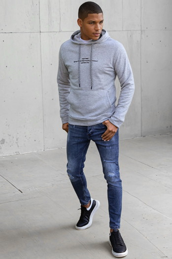 Bluza męska szara Dstreet BX5459