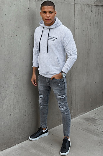 Bluza męska szara Dstreet BX5462