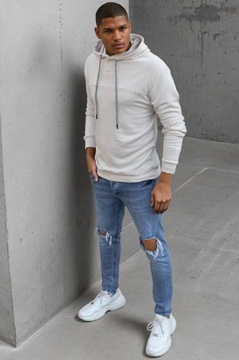 Bluza męska kamelowa Dstreet BX5474