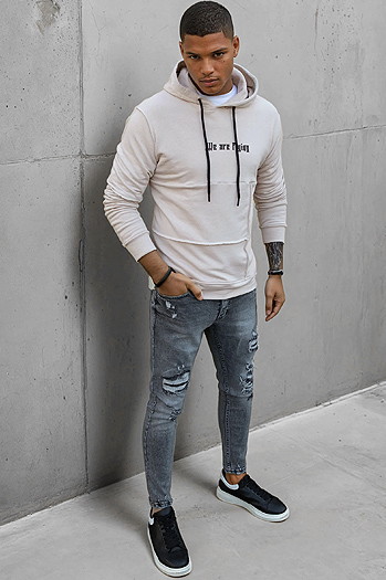 Bluza męska kamelowa Dstreet BX5477