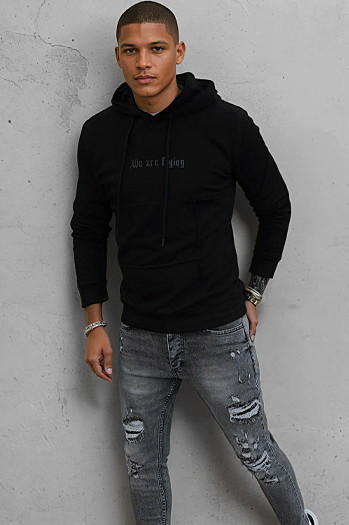 Bluza męska czarna Dstreet BX5478