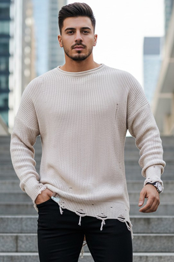 Sweter męski beżowy Dstreet WX1965