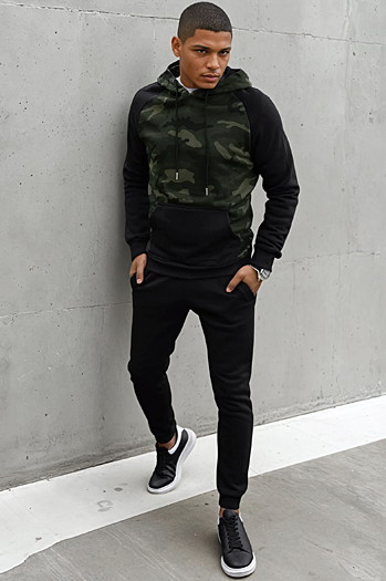 Bluza męska zielona Dstreet BX5485