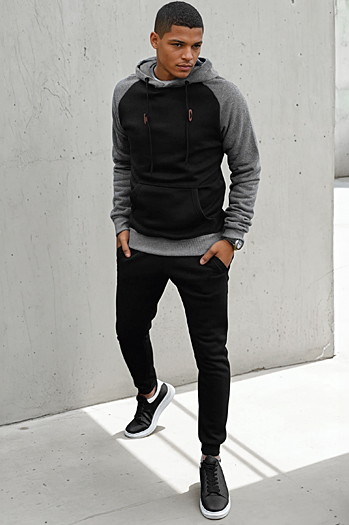 Bluza męska czarna Dstreet BX5488