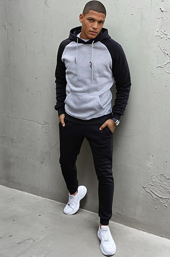 Bluza męska jasnoszara Dstreet BX5492