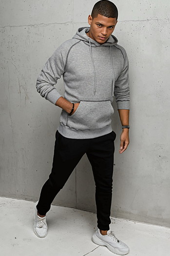 Bluza męska jasnoszara Dstreet BX5514