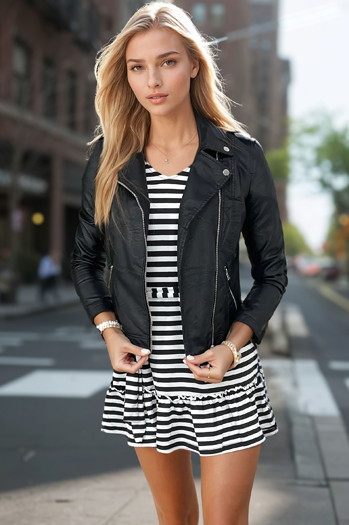 Kurtka damska RAMI NESSI czarna Dstreet TY3455