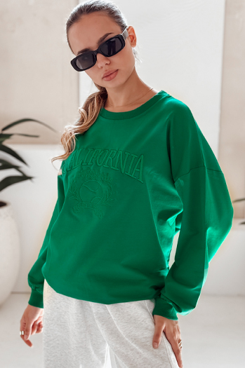 Bluza damska CALIFORNIA DREAM zielona Dstreet BY1196