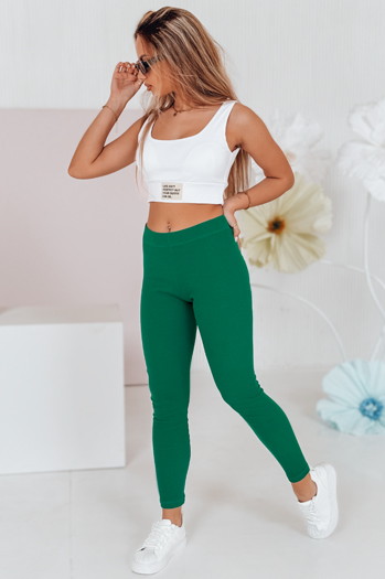 Legginsy damskie CALIFORNIA TEAM zielone Dstreet UY1413