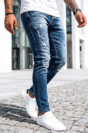 Spodnie męskie jeansowe granatowe Dstreet UX3995