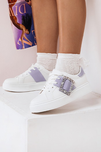 Sneakersy damskie BRACE fioletowe Dstreet ZY0287