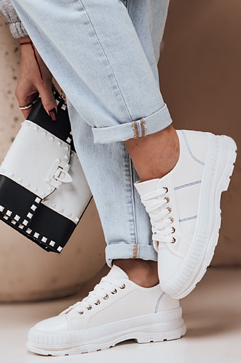 Trampki damskie BLUM białe Dstreet ZY0308