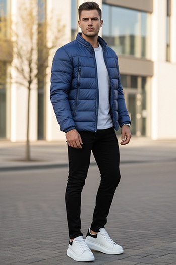 Kurtka męska pikowana granatowa Dstreet TX4446