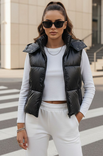 Kamizelka damska pikowana OSHE czarna Dstreet TY3706