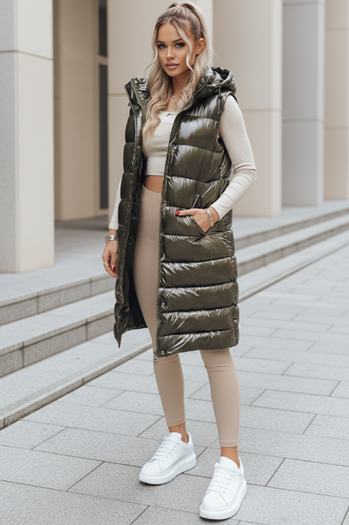 Kamizelka pikowana damska GANTINI zielona Dstreet TY3747