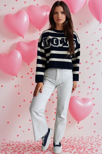 Sweter damski CHLOE granatowy Dstreet MY1974