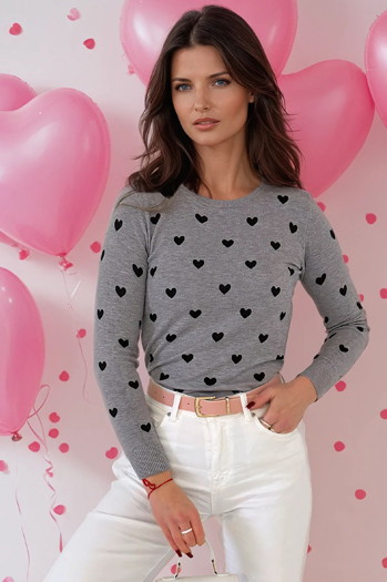 Sweter damski FREYJA szary Dstreet MY2049