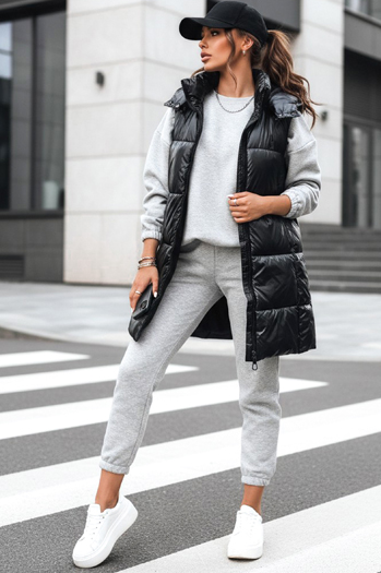 Kamizelka damska długa GANT czarna Dstreet TY3839