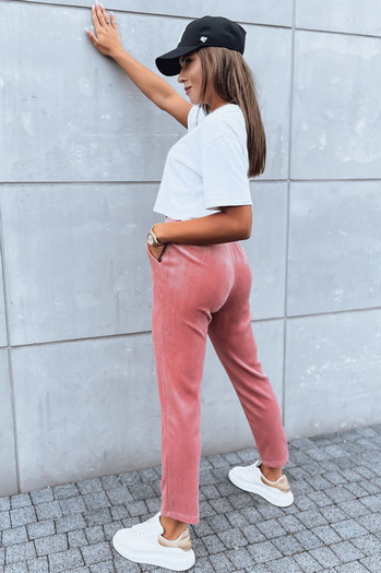 Spodnie dresowe damskie ASTRO różowe Dstreet UY1659