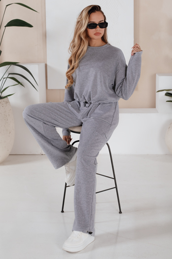 Komplet dresowy damski CHARM jasnoszary Dstreet AY0958
