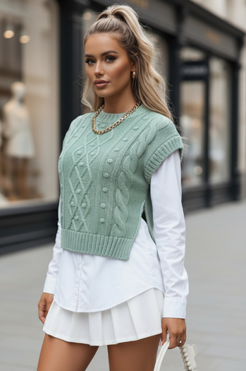 Sweter damski 2w1 z białą koszulą CELESTIA miętowy Dstreet MY2218