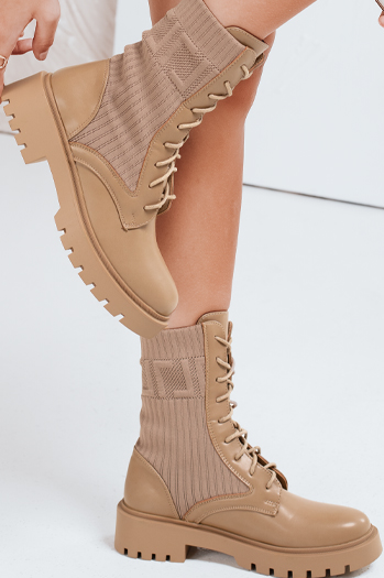 Botki damskie CALLA khaki Dstreet ZY0381
