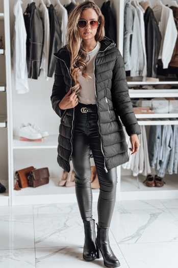 Kurtka damska pikowana CLOUDY czarna Dstreet TY3980