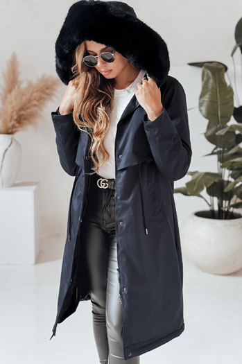 Kurtka zimowa damska parka LUSTER granatowa Dstreet TY4018